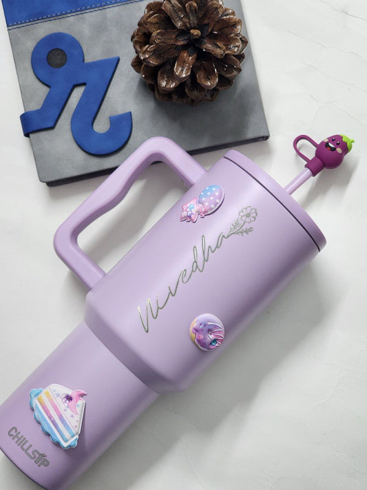 VibeNest Custom Chill Trio Gift Hamper – Flare Tumbler, Nova Glass Sipper & Evoque Coffee Mug