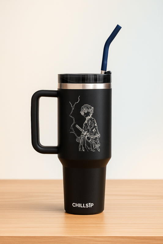 Lume 1200ml Custom Anime Engraved Tumbler with Straw & Lid – Personalized Stainless Steel Drinkware for True Fans