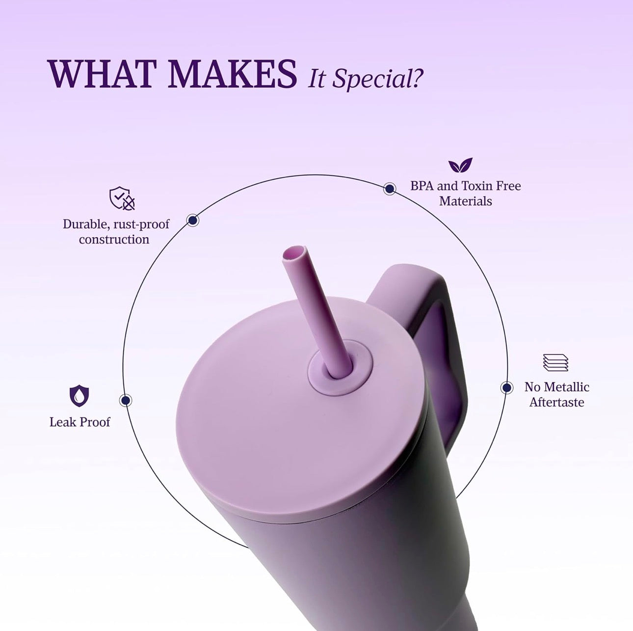 Flare 1200ml Chill-Lock Insulated Tumbler with Straw, Lid & Cute Accessories