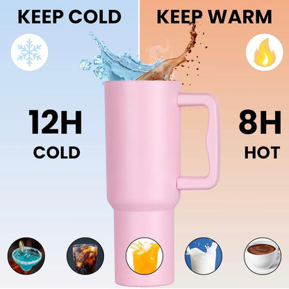 Flare 1200ml Chill-Lock Insulated Tumbler with Straw, Lid & Cute Accessories