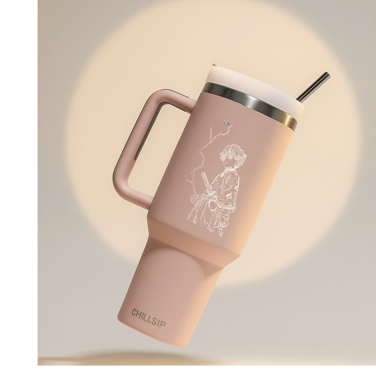 Lume 1200ml Custom Anime Engraved Tumbler with Straw & Lid – Personalized Stainless Steel Drinkware for True Fans