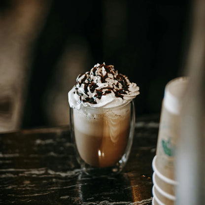 350 ml Double-Walled Glass Mug | Insulated Cup for Hot & Cold Drinks