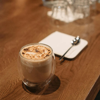 250 ml Double-Walled Clear Glass Mug | Insulated Cup for Coffee & Espresso