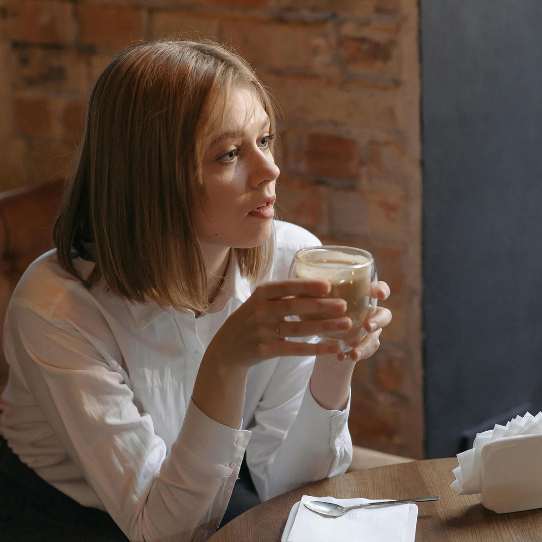 250 ml Double-Walled Clear Glass Mug | Insulated Cup for Coffee & Espresso