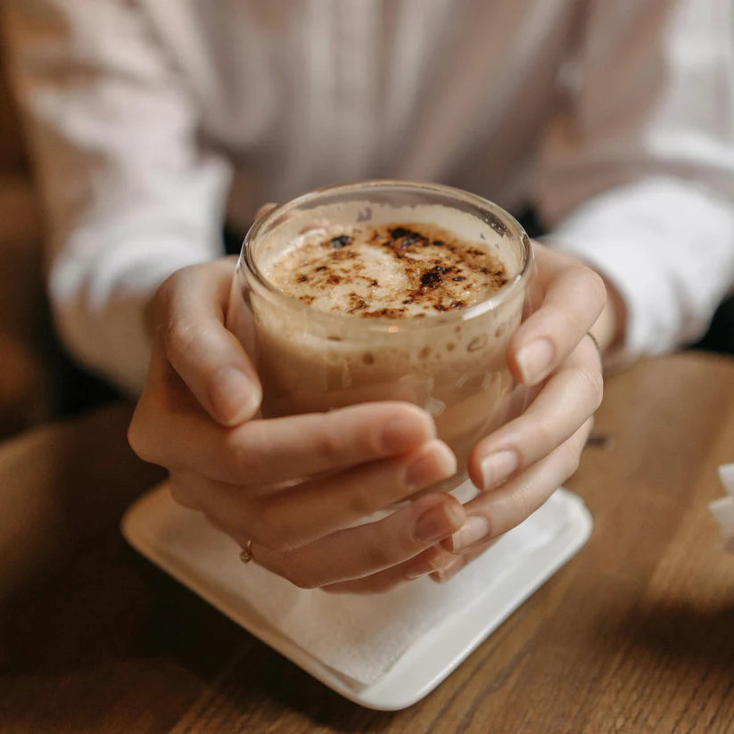 250 ml Double-Walled Clear Glass Mug | Insulated Cup for Coffee & Espresso