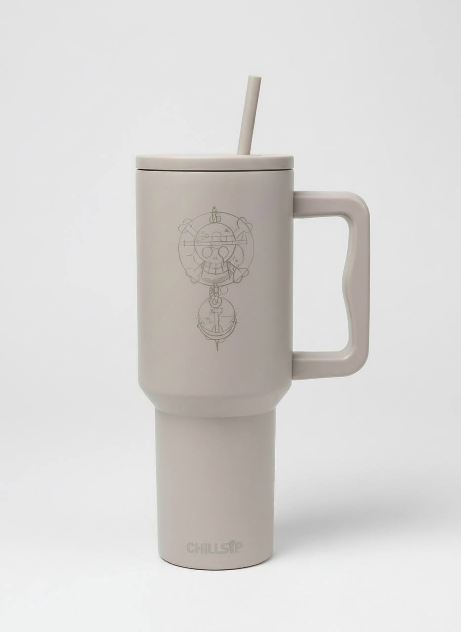 Flare 1200ml Custom Anime Engraved  Insulated Tumbler with Straw , Lid & Cute Accessories - Personalized Chill Gift