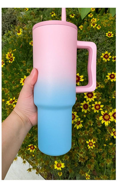 Flare 1200ml Chill-Lock Insulated Tumbler with Straw, Lid & Cute Accessories