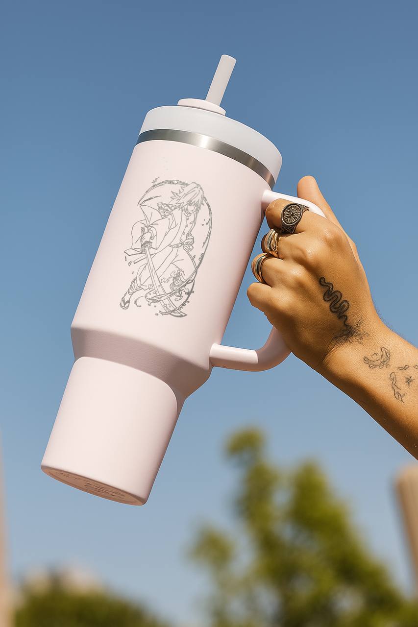 Lume 1200ml Custom Anime Engraved Tumbler with Straw & Lid – Personalized Stainless Steel Drinkware for True Fans