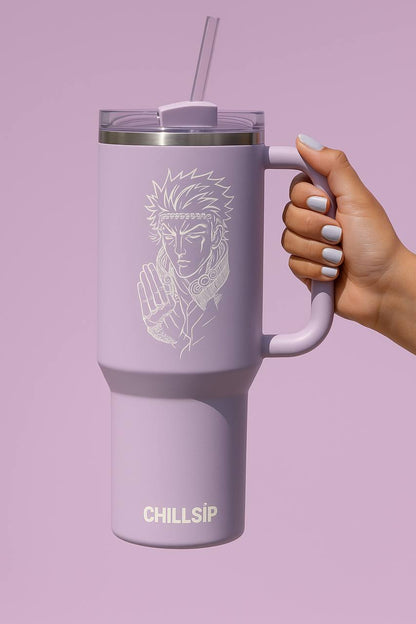 Lume 1200ml Custom Anime Engraved Tumbler with Straw & Lid – Personalized Stainless Steel Drinkware for True Fans
