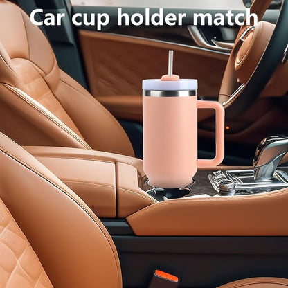 Lume — Personalized 40oz Stainless Steel Tumbler with Straw & Handle | Custom Engraving